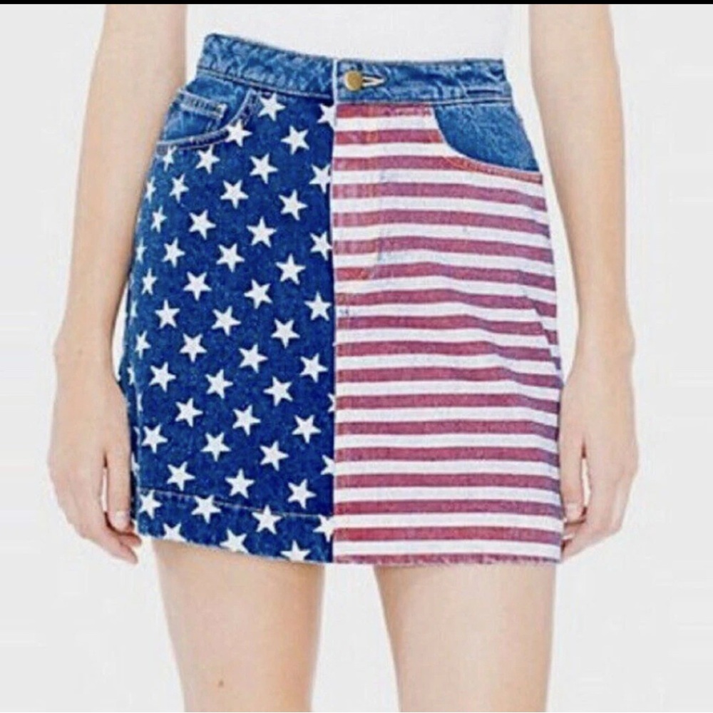 American Apparel Stars and Stripes Mini Skirt